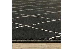 Raylan RAY12 Black Rug