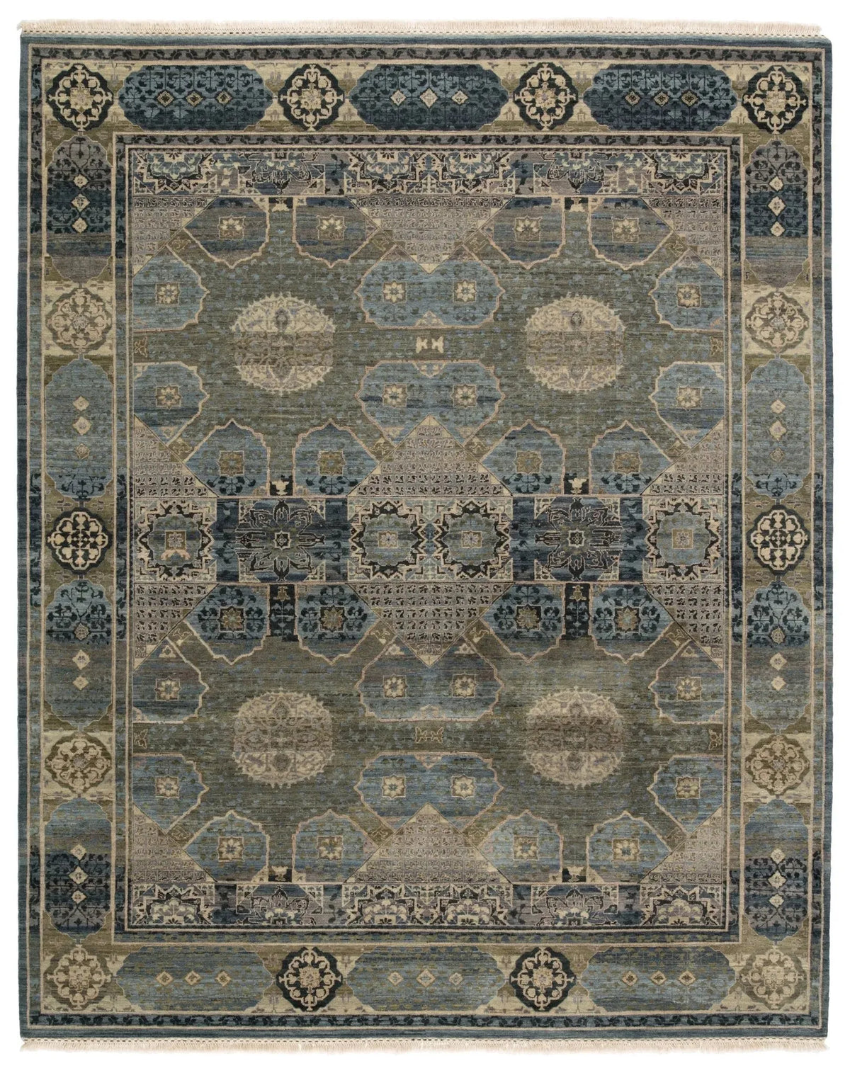 Reconnext By Jenny Jones Rjj01 Levant Blue/Green Rug