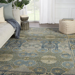 Reconnext By Jenny Jones Rjj01 Levant Blue/Green Rug