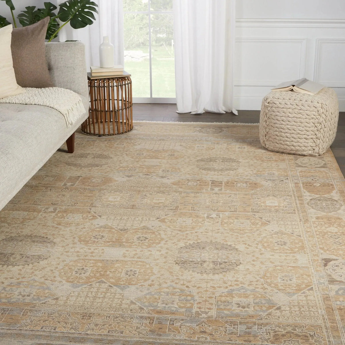 Reconnext By Jenny Jones Rjj02 Levant Beige/Light Gray Rug