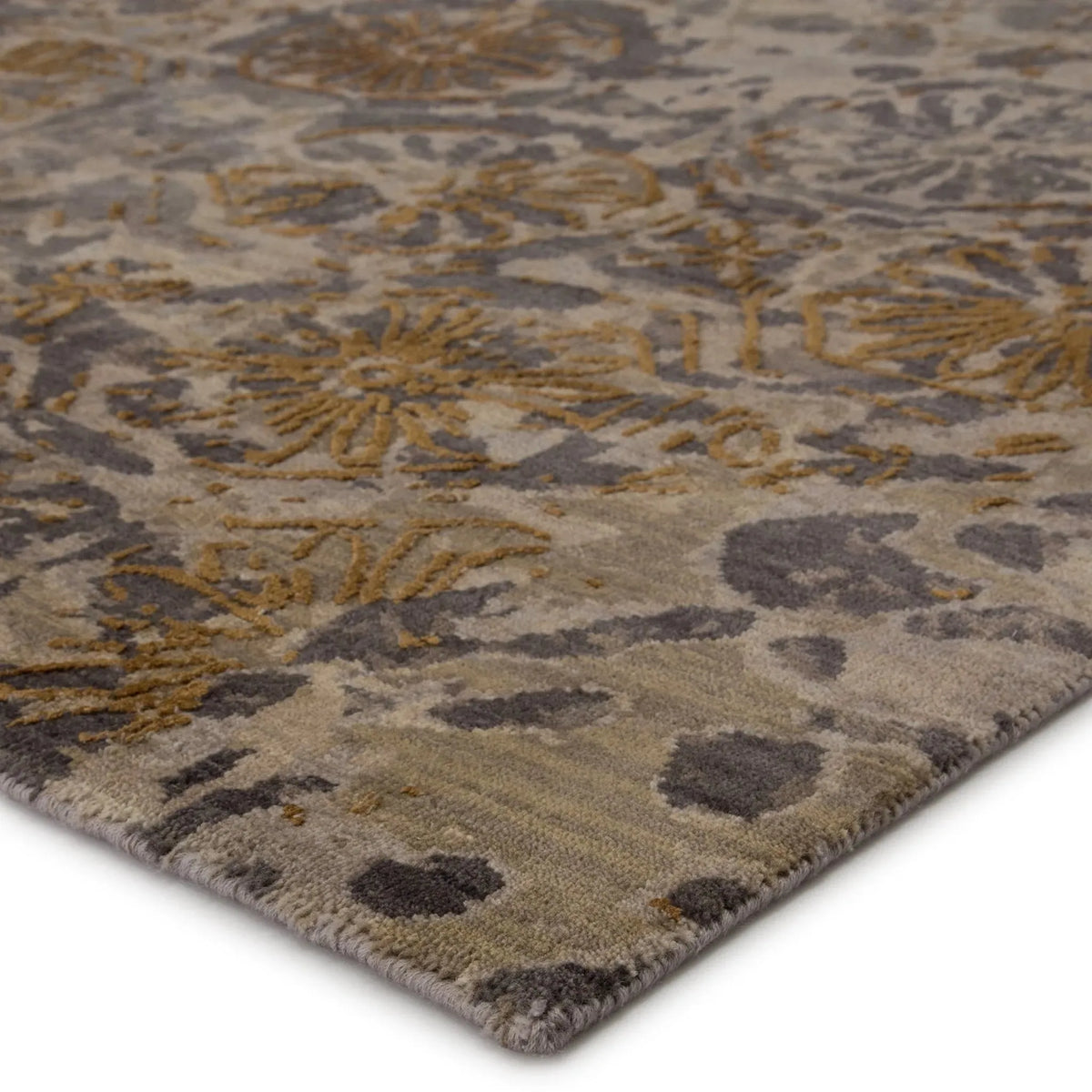 Reconnext By Jenny Jones Rjj03 Madagascar Gray/Gold Rug