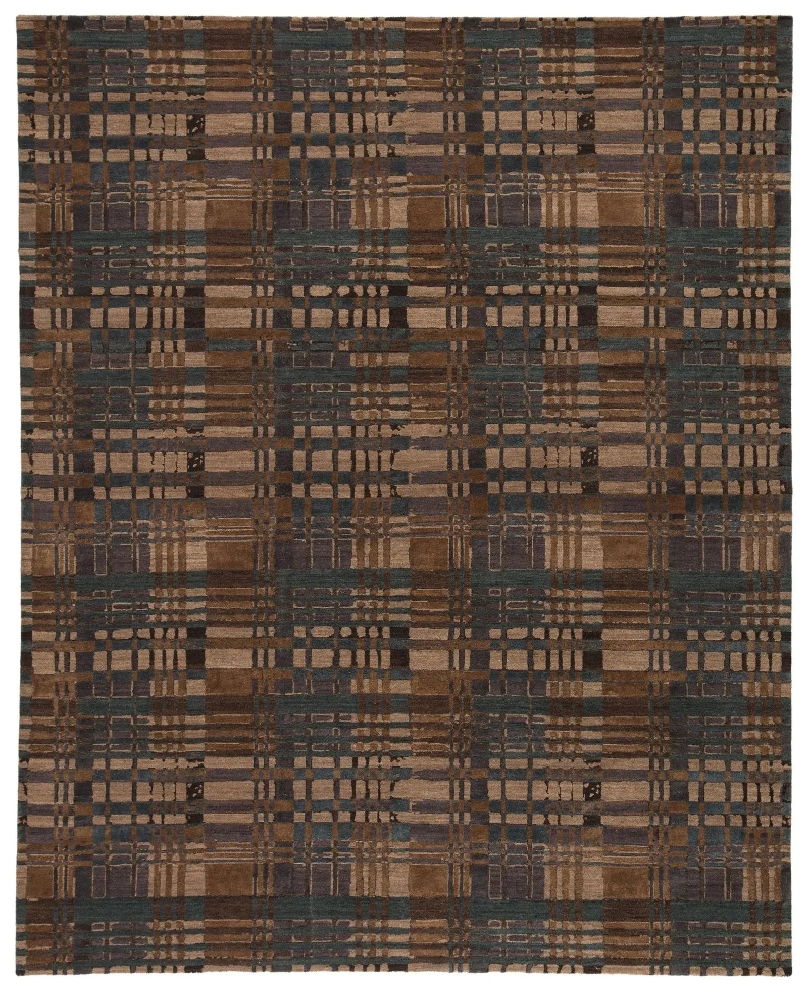 Reconnext By Jenny Jones Rjj06 Outlander Green/Brown Rug