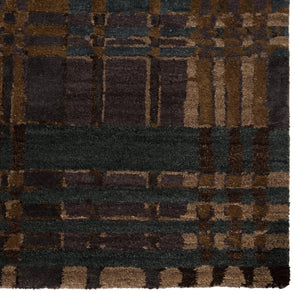 Reconnext By Jenny Jones Rjj06 Outlander Green/Brown Rug