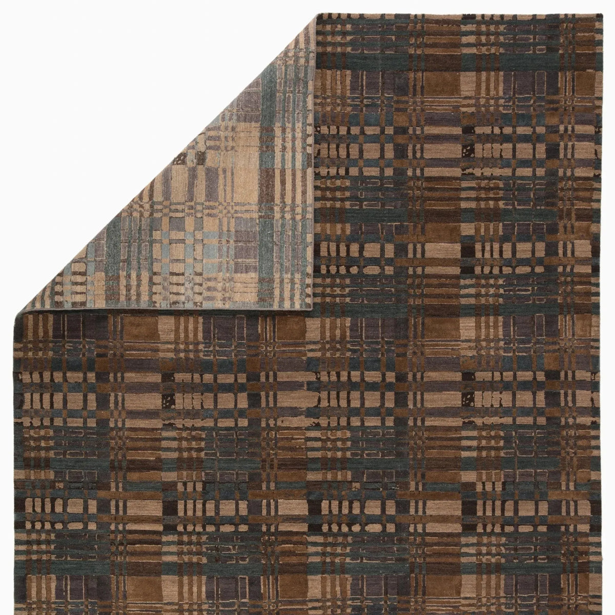 Reconnext By Jenny Jones Rjj06 Outlander Green/Brown Rug