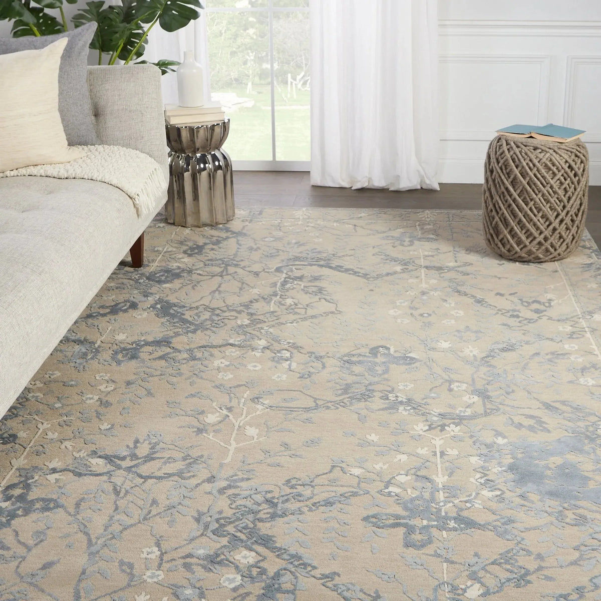 Reconnext By Jenny Jones Rjj09 Hamptons Taupe/Gray Rug