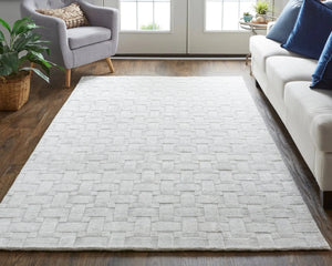 Redford RED8669F White/Silver Rug