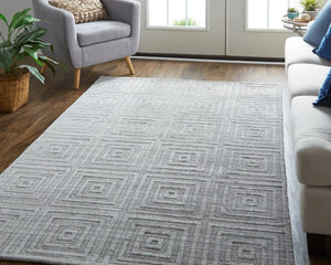 Redford RED8670F Grey/Silver Rug
