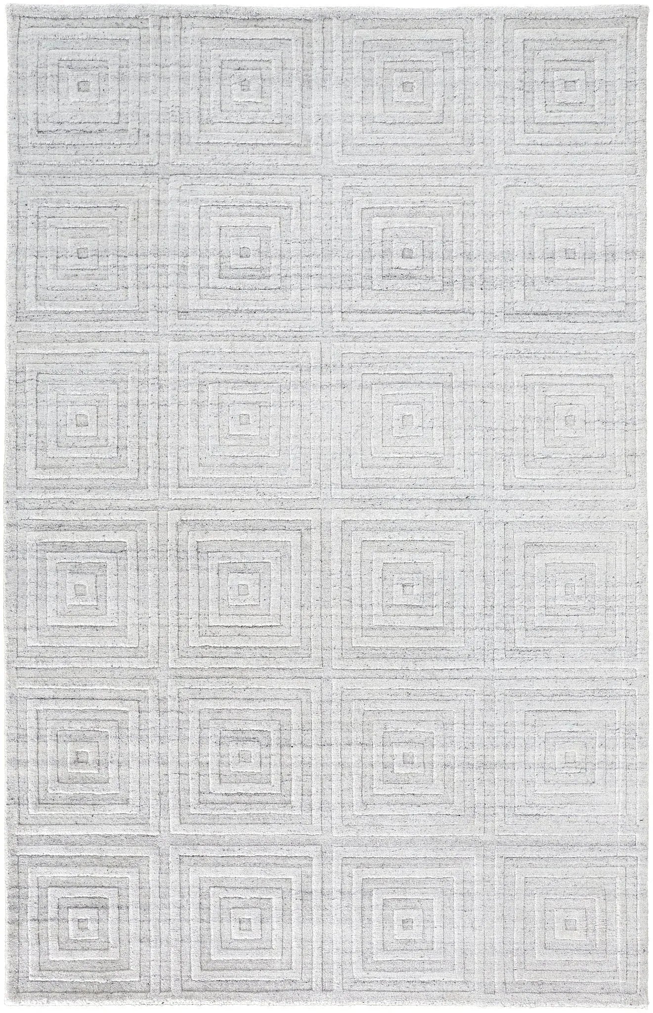 Redford RED8670F White/Silver Rug