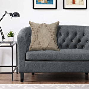 Reese Lr07325 Taupe Brown Pillow