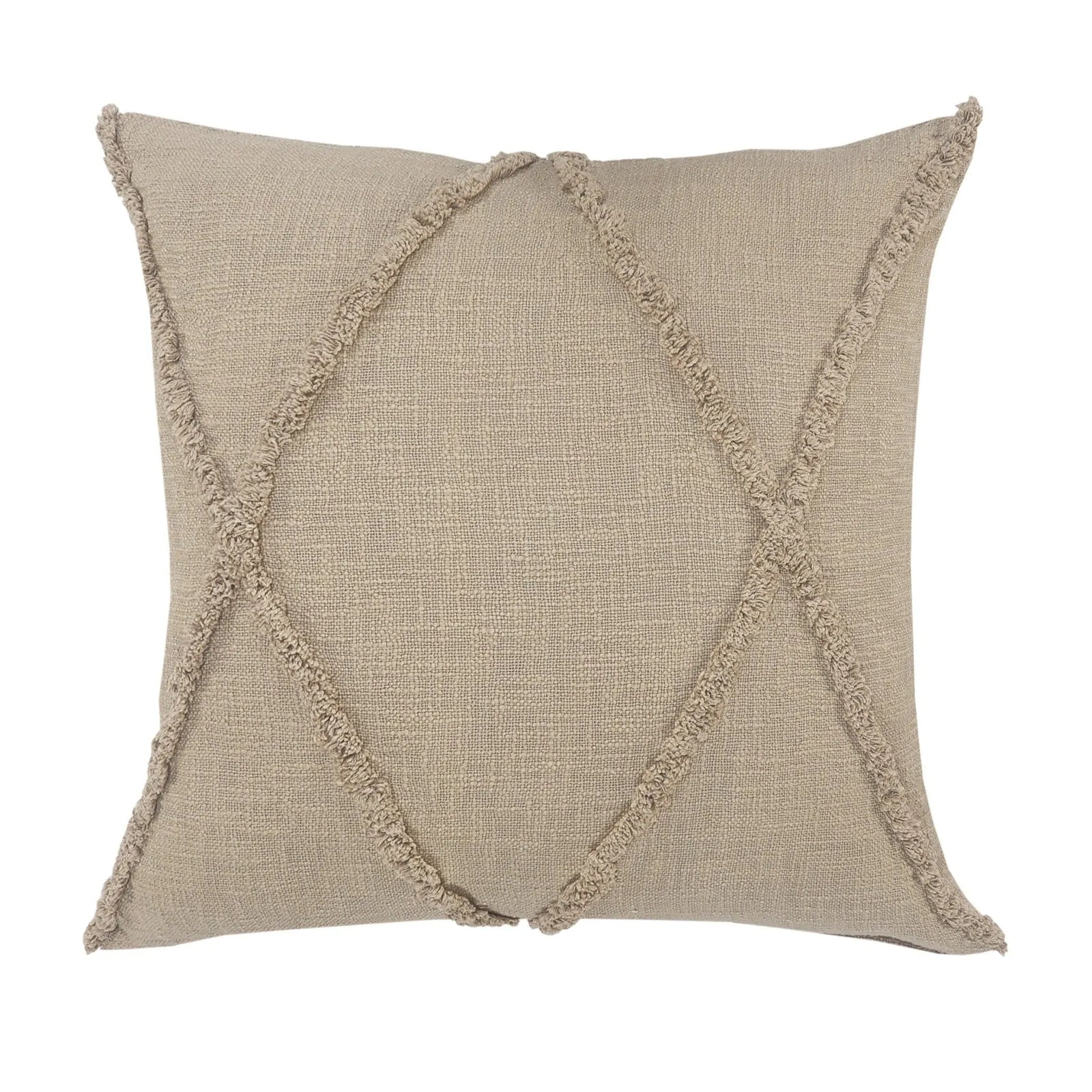 Reese Lr07325 Taupe Brown Pillow