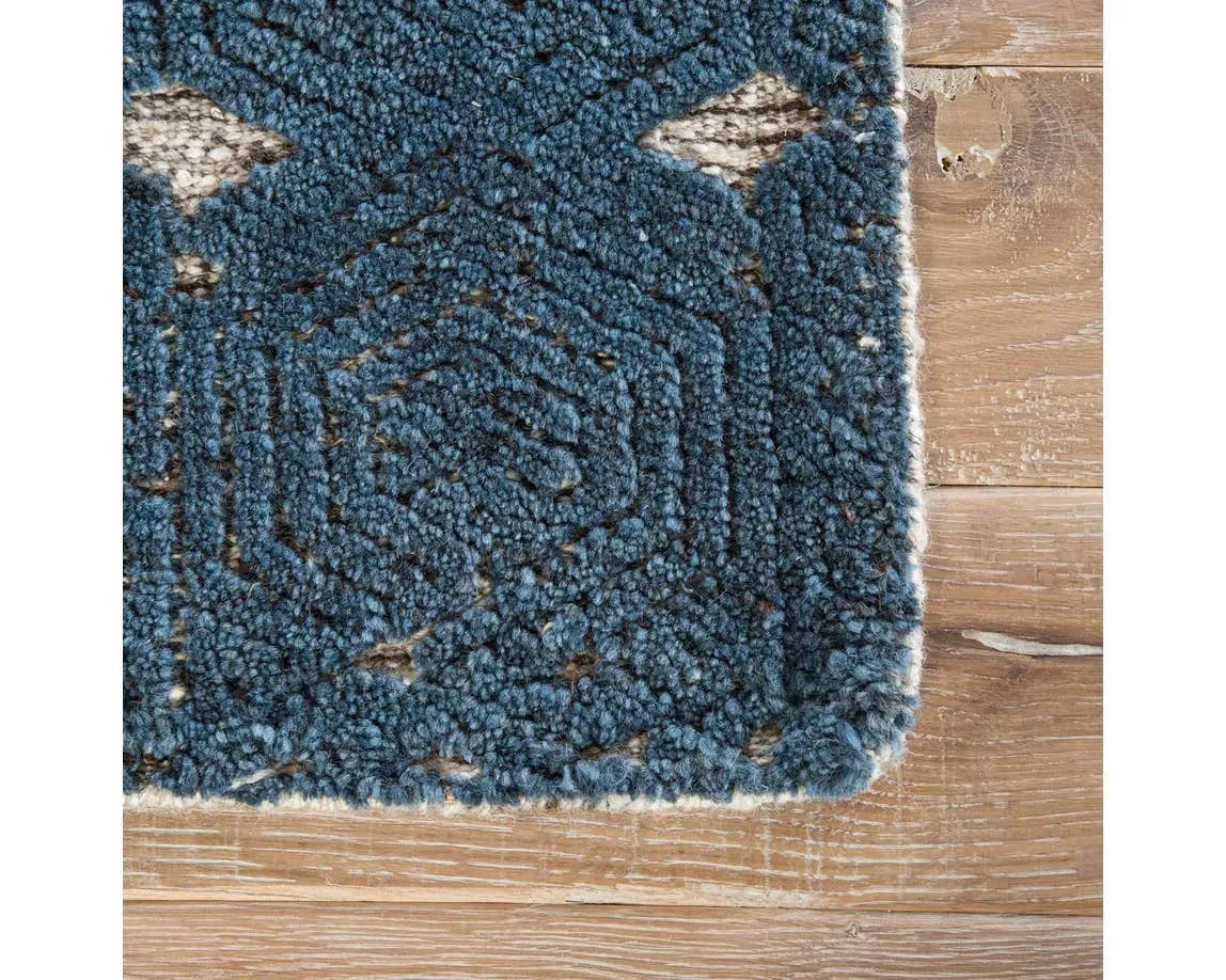 Reign REI02 Abelle Teal / White Rug
