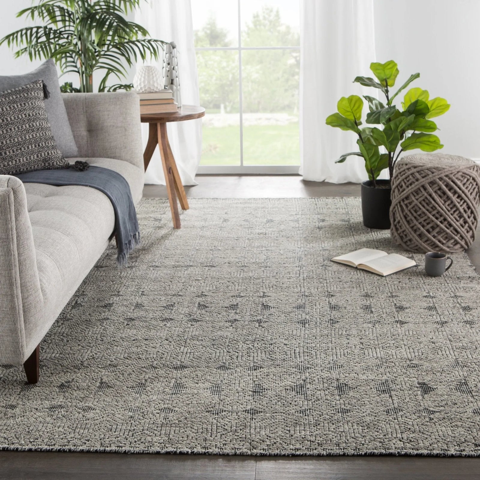 Reign REI11 Abelle Gray/Black Rug
