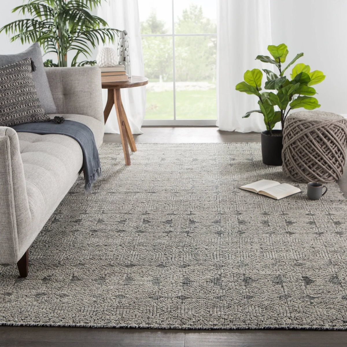 Reign REI11 Abelle Gray/Black Rug