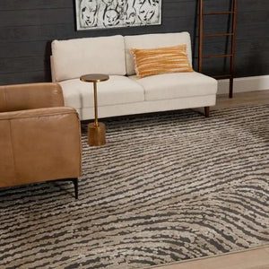 Rendition 92423 4545 Zeus Frost Grey Rug