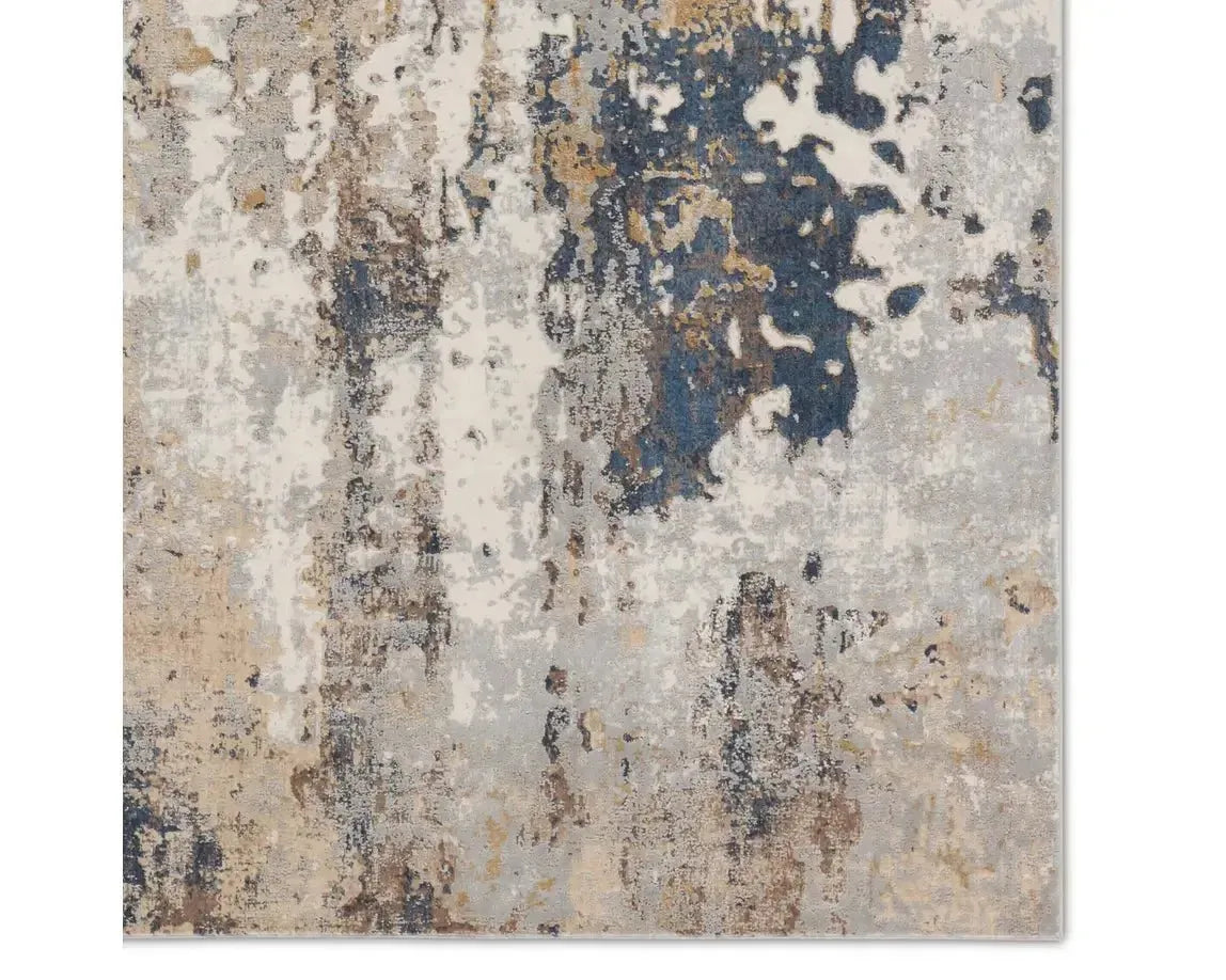 Requiem REQ01 Silver/Navy Rug