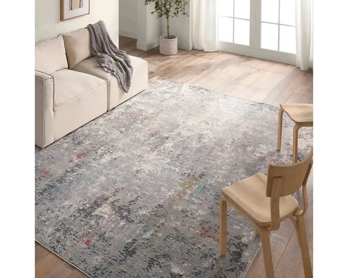 Requiem REQ02 Grey/Red Rug