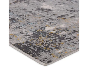 Requiem REQ02 Grey/Red Rug