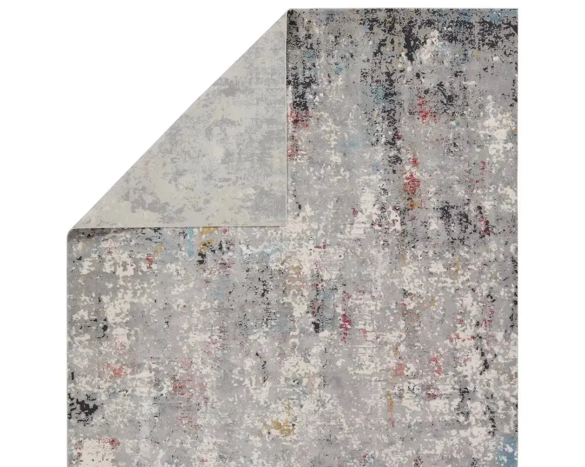 Requiem REQ02 Grey/Red Rug