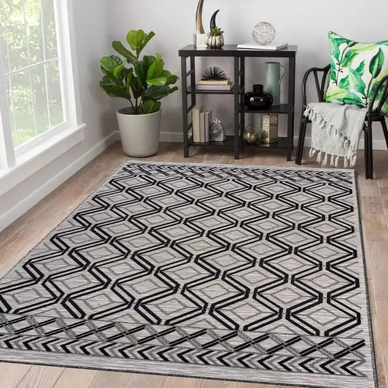 Retreat Lr81600 Black/Cream/Tan Rug