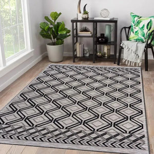 Retreat Lr81600 Black/Cream/Tan Rug