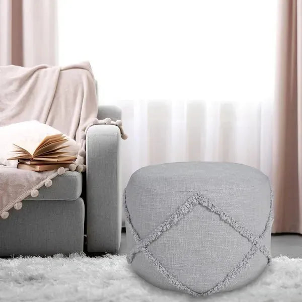 Revelation 34053GRY Grey Pouf