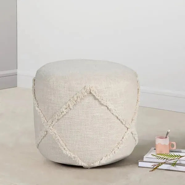 Revelation 34054BEI Beige Pouf