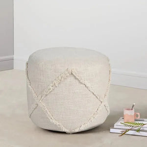 Revelation 34054BEI Beige Pouf