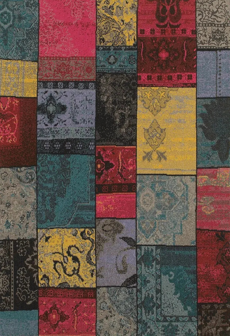 Revival 501M Multi / Charcoal Rug