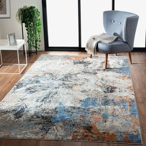 Revolution Lr81803 Orange/Blue/White Rug