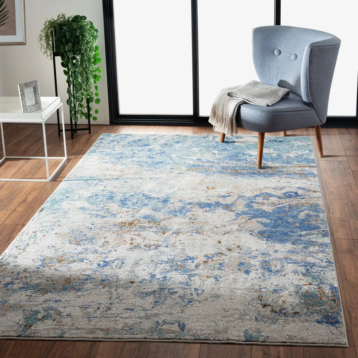 Revolution Lr81805 Blue/Orange Rug