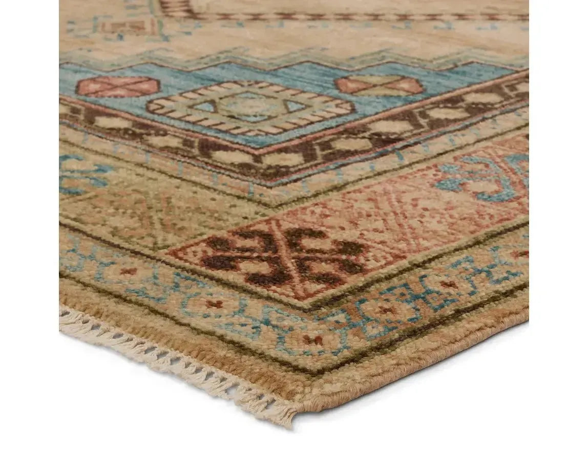 Reza REZ02 Beige/Blue Rug
