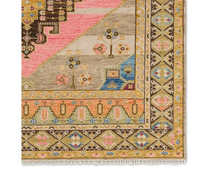 Reza REZ03 Gold/Pink Rug