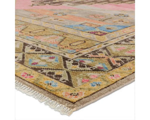Reza REZ03 Gold/Pink Rug