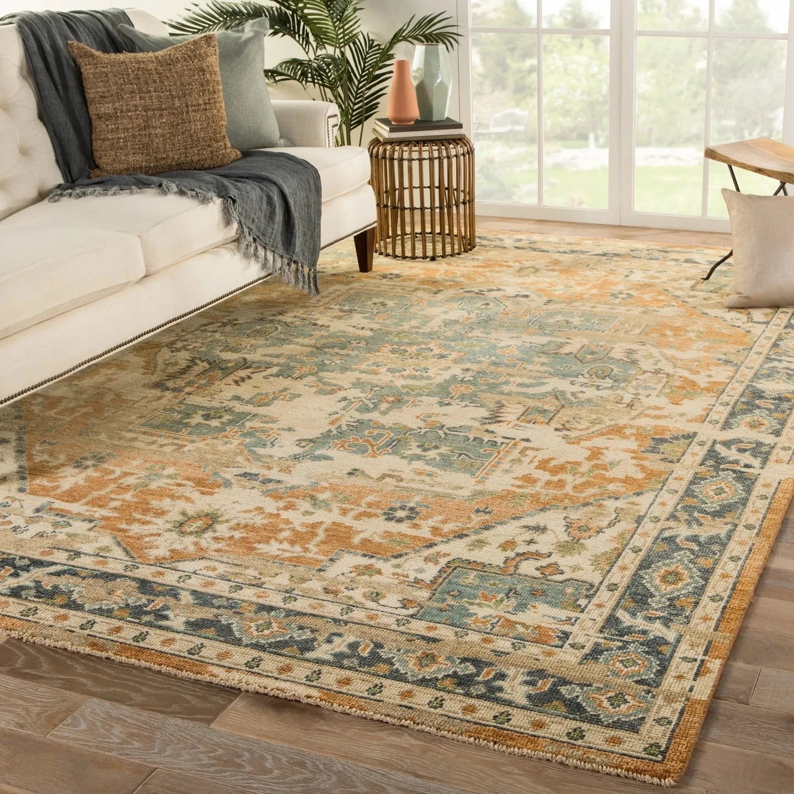 Rhapsody RHA02 Cadenza Orange/Blue Rug