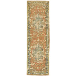Rhapsody RHA02 Orange/Blue Rug