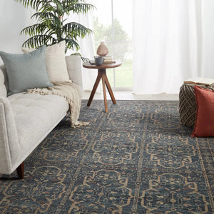 Rhapsody Rha06 Reynir Blue/Red Rug