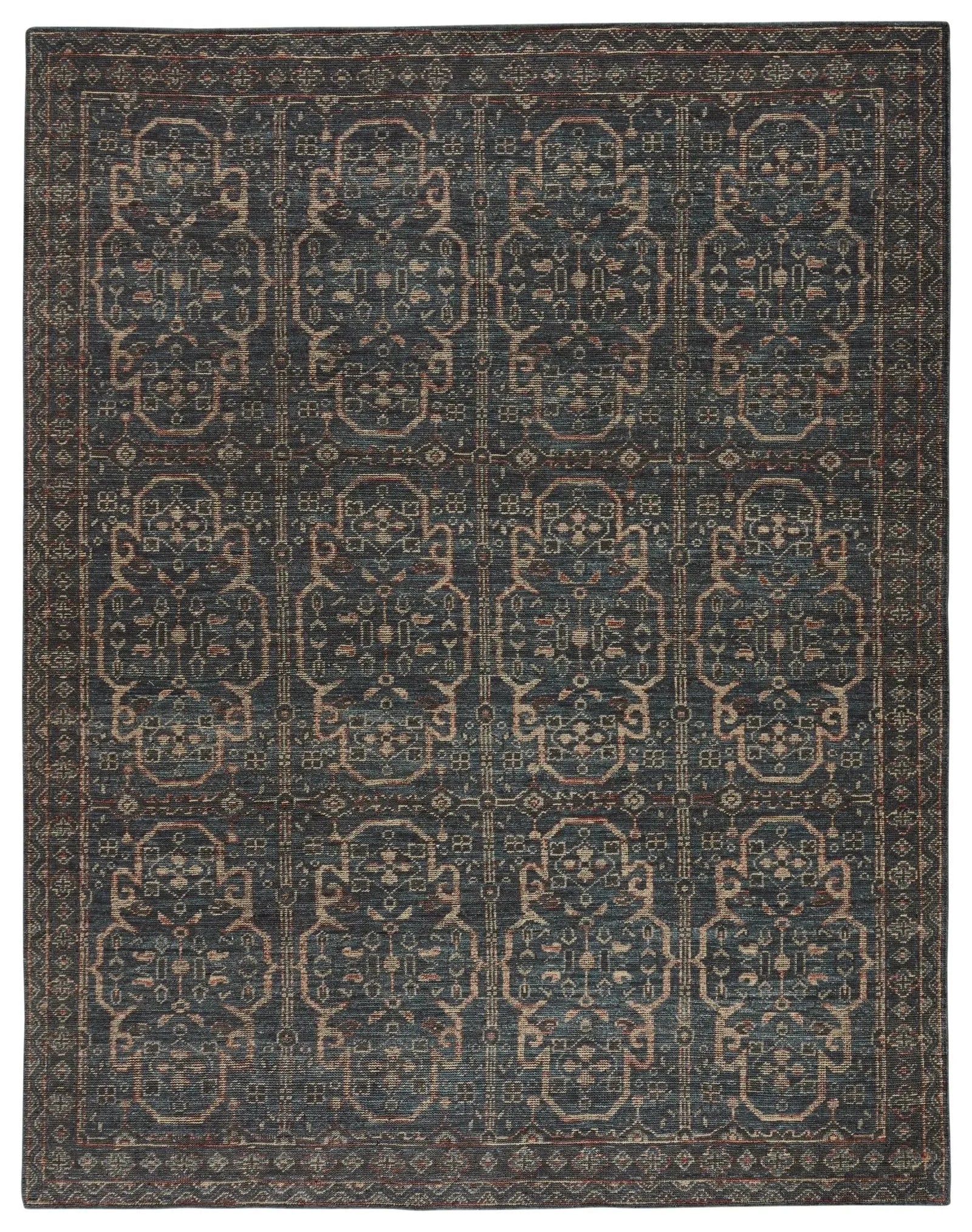 Rhapsody Rha06 Reynir Blue/Red Rug