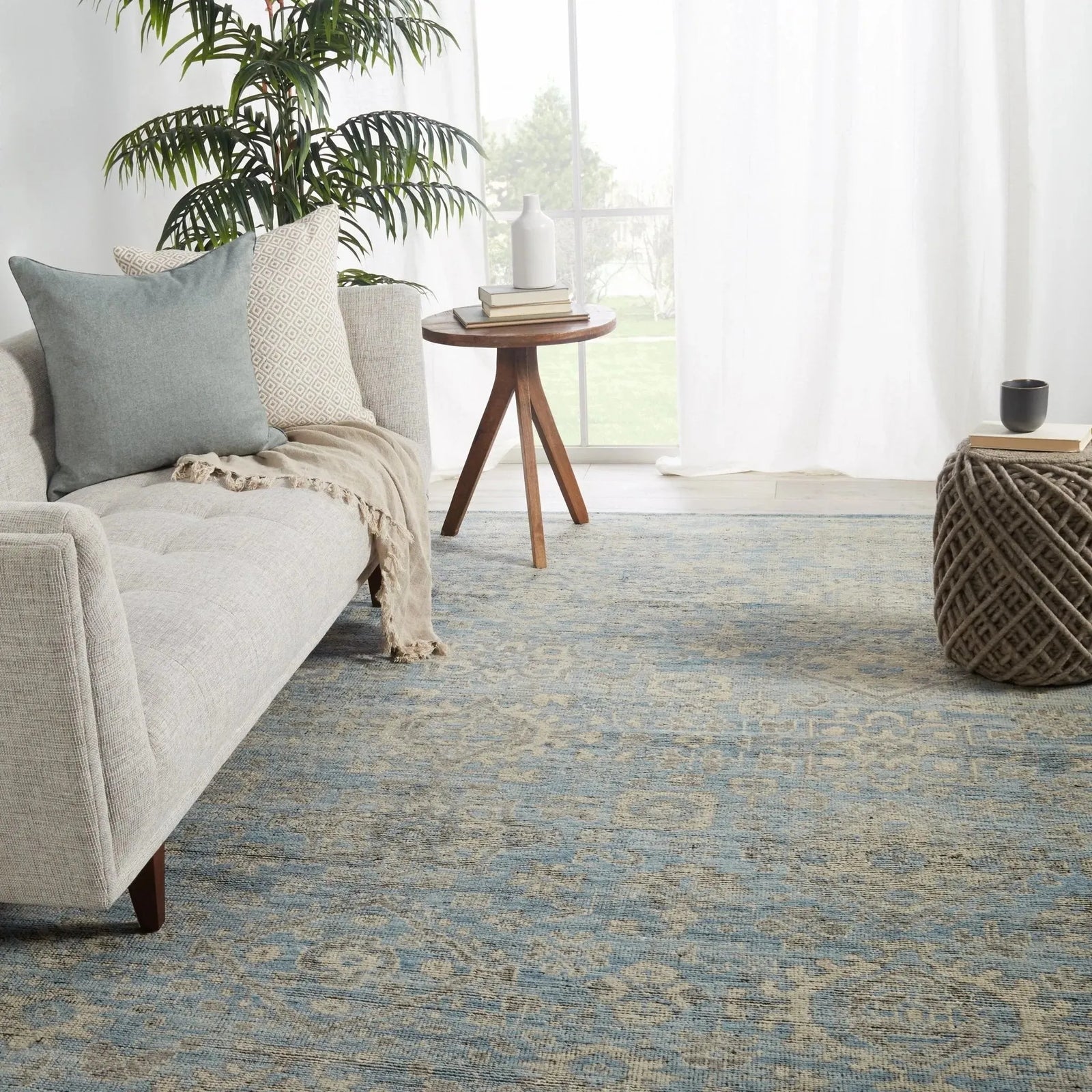 Rhapsody Rha07 Faena Blue/Cream Rug
