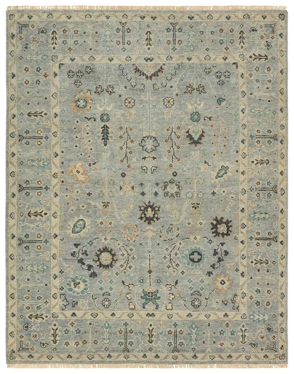 Rhapsody RHA11 Green/Cream Rug