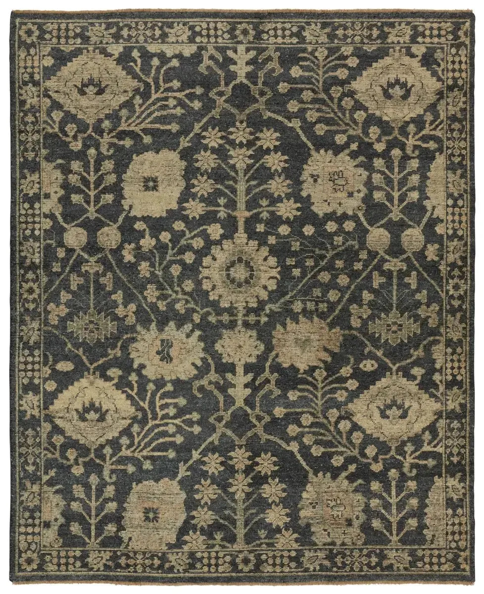 Rhapsody RHA14 Dark Grey/Khaki Rug