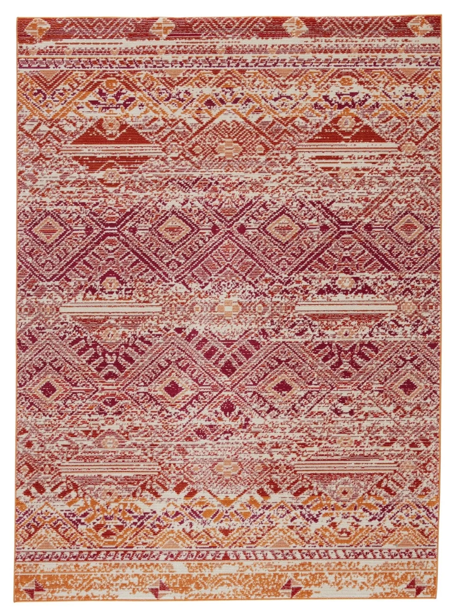Rhythmik By Nikki Chu By Nikki Chu Rhn05 Sax Pink/Orange Rug
