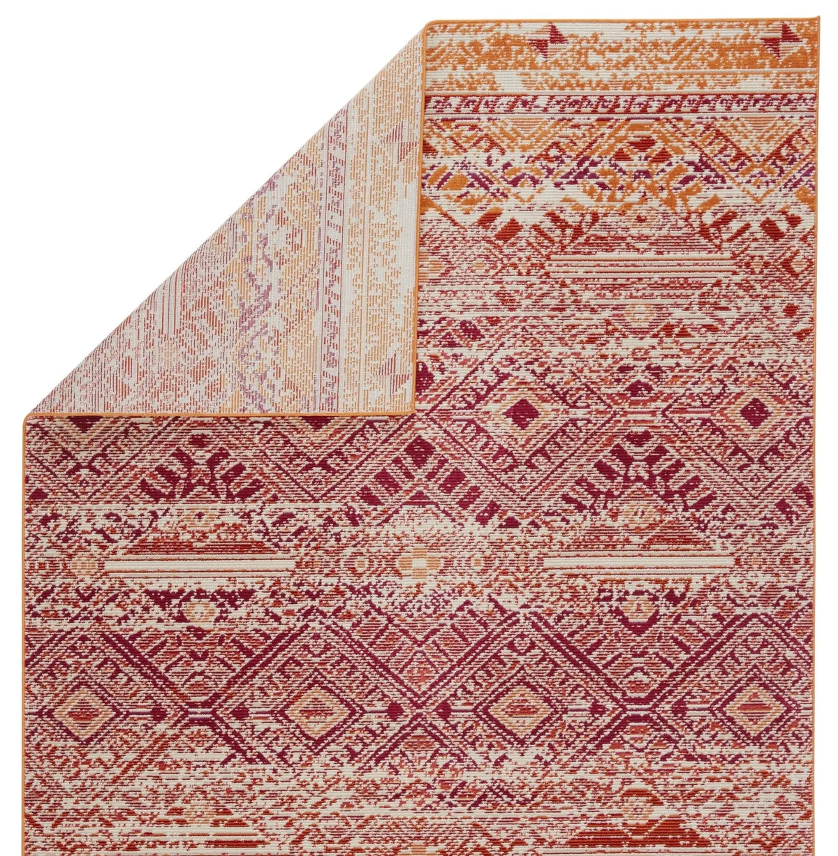 Rhythmik By Nikki Chu By Nikki Chu Rhn05 Sax Pink/Orange Rug