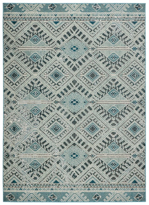 Rhythmik By Nikki Chu By Nikki Chu Rhn07 Sax Blue/White Rug