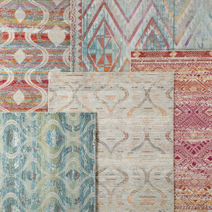 Rhythmik By Nikki Chu Rhn03 Jive Blue/Green Rug