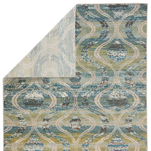 Rhythmik By Nikki Chu Rhn03 Jive Blue/Green Rug