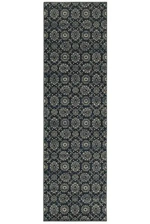 Richmond 214H Navy / Grey Rug
