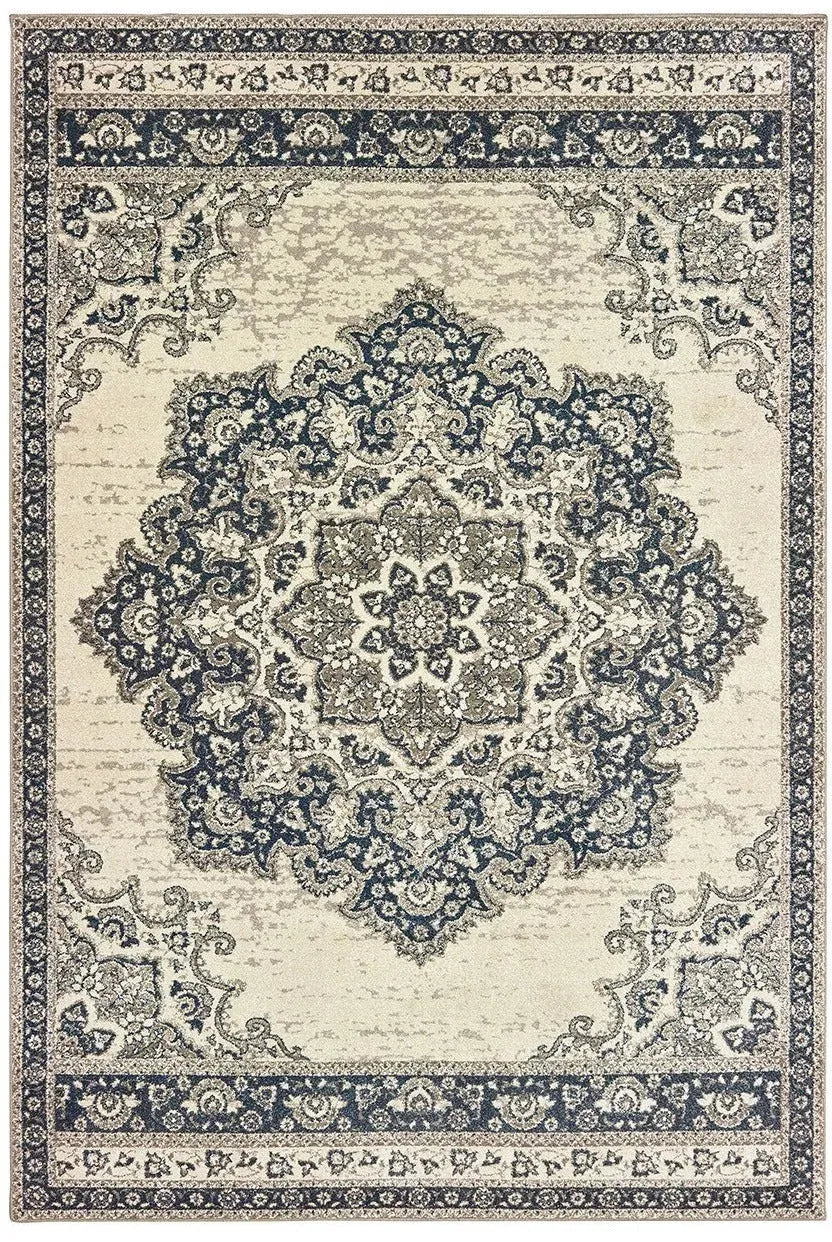 Richmond 5504I Ivory Navy Rug