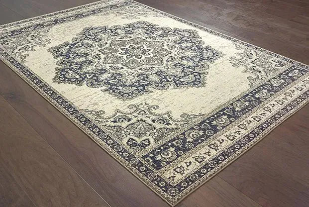 Richmond 5504I Ivory Navy Rug