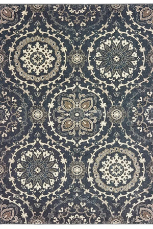 Richmond 8E Navy Ivory Rug