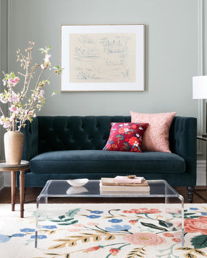 Rifle Paper Co P6025 Burgundy Pillow